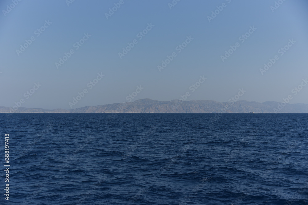 Mediterranean sea on a sunny summer day