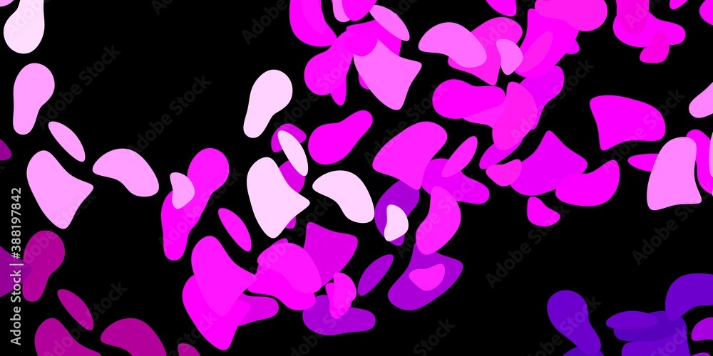 Dark purple, pink vector background with random forms. Dark purple, pink vector background with random forms.
