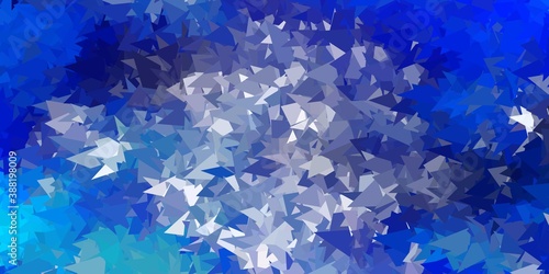 Light blue vector abstract triangle pattern.