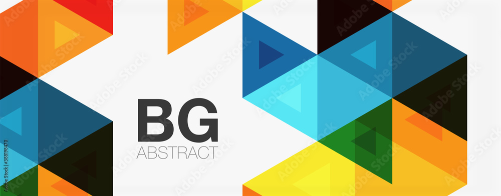 Mosaic triangle pattern abstract background for cover, banner, flyer and poster and other template Mosaic triangle pattern abstract background for cover, banner, flyer and poster and other template