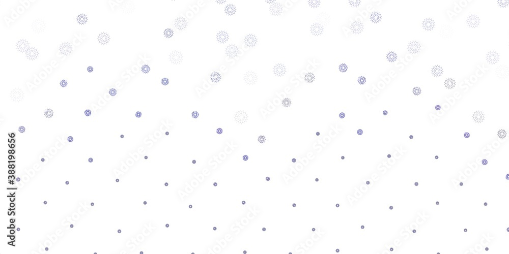 Light gray vector natural layout with flowers.