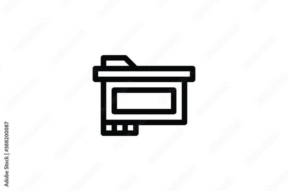 Printing Outline Icon - Cartridge Printing Outline Icon - Cartridge
