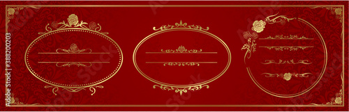 set of frame illustration Vector