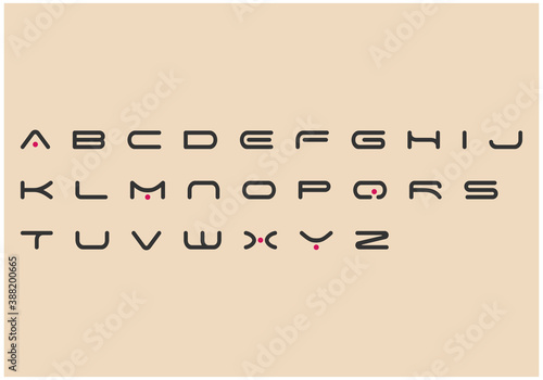 alphabet capital A to Z letter logo design