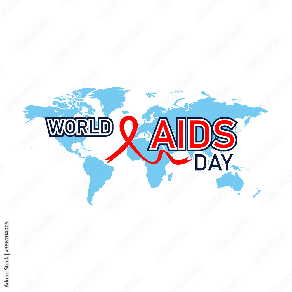 World aids day concept background.