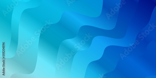 Light BLUE vector backdrop with curves.