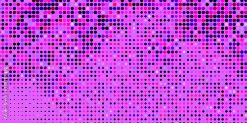 Dark Purple, Pink vector template with circles.