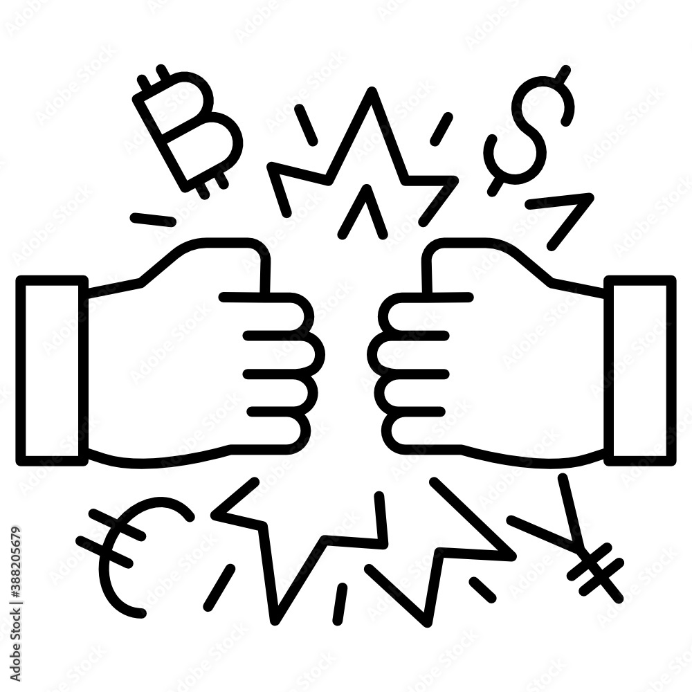 Election Outcome Could Collapse Dollar, Boost Bitcoin and Gold Concept, Vector Icon Design, Presidential elections in United States Symbol on White background, Election Outcome Could Collapse Dollar, Boost Bitcoin and Gold Concept, Vector Icon Design, Presidential elections in United States Symbol on White background,