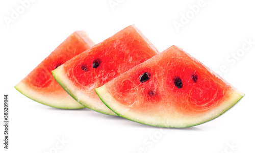 watermelon on white background with clipping. Healthy food.