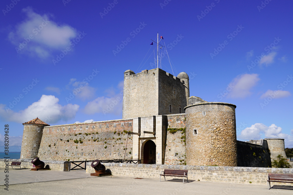 Vauban military medieval fortress of Fouras in sunny day in Charente France