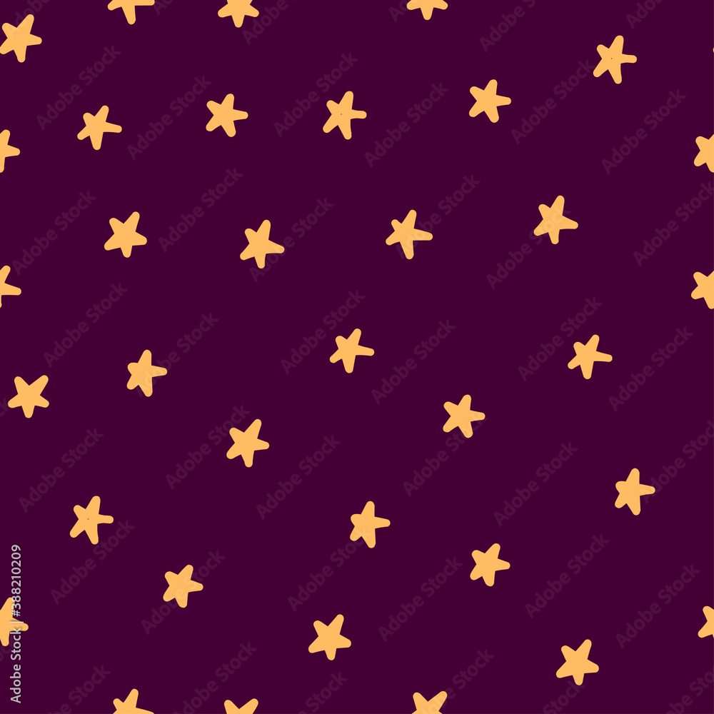 Modern pattern stars sky, great design for any purposes. Christmas abstract pattern.