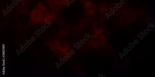 Dark Red vector background with polygonal style.