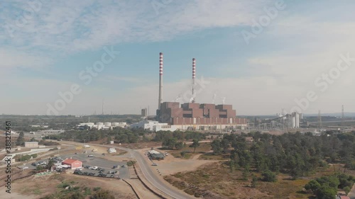 São Torpes power station generating electricity and heating the surrounding water. photo