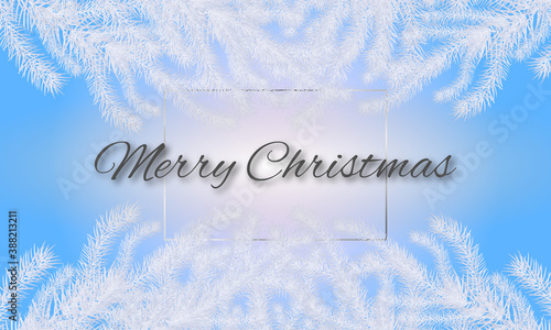 Merry Christmas Happy new year vector card  invitation  background