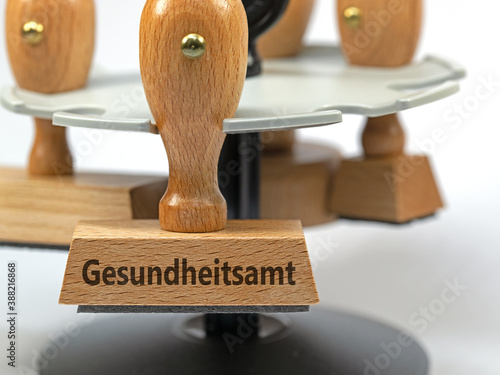 Stempel mit der Aufschrift Gesundheitsamt photo