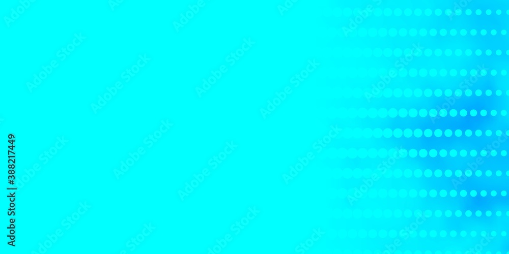 Naklejka premium Light BLUE vector backdrop with circles.