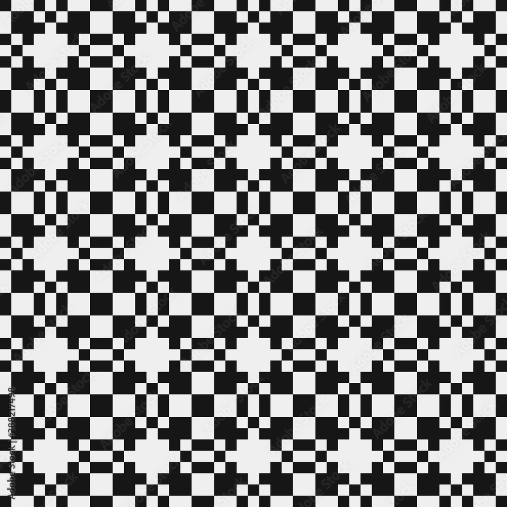 Fototapeta premium Abstract Cross Pattern Dots Logo generative computational art illustration