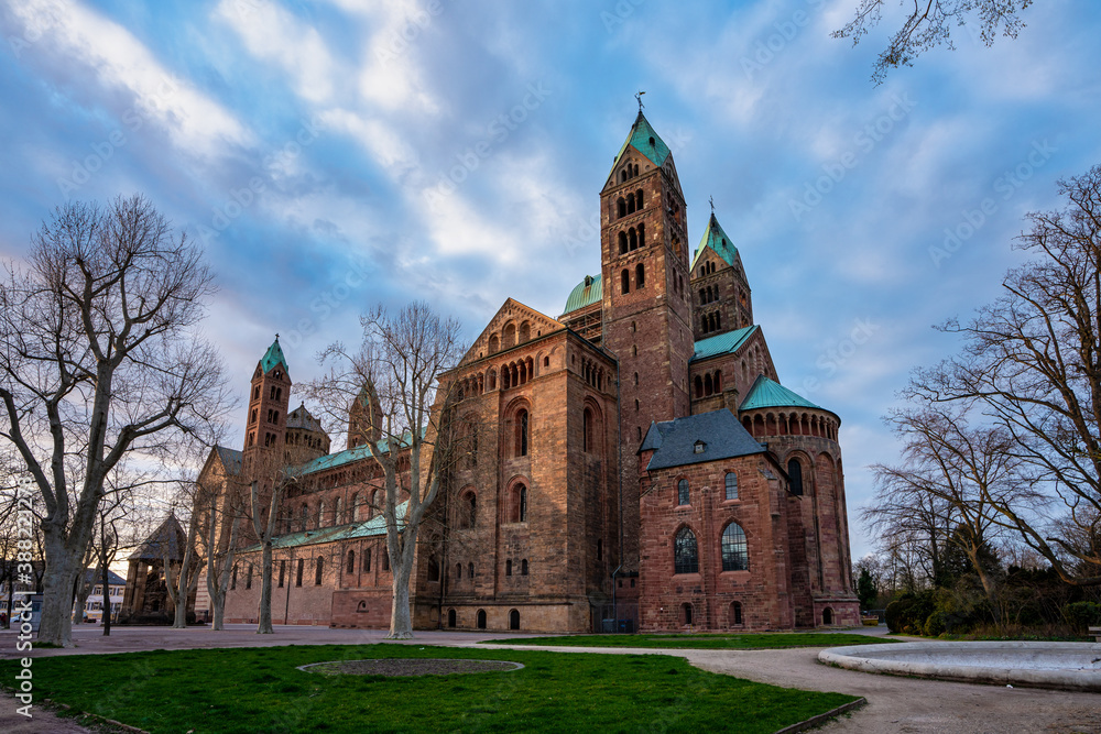 Cathedral in Speyer, Germany. The Imperial Cathedral Basilica of the Assumption Cathedral in Speyer, Germany. The Imperial Cathedral Basilica of the Assumption