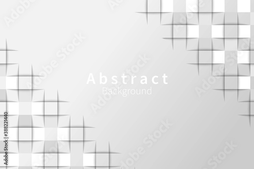 Diagonal Cut Square Geometric Abstract Background. 3D paper concept. Vector Design.	