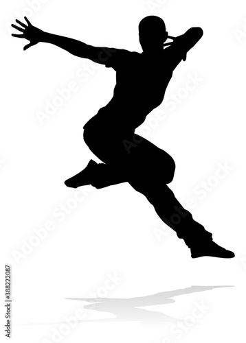 A male street dance hip hop...