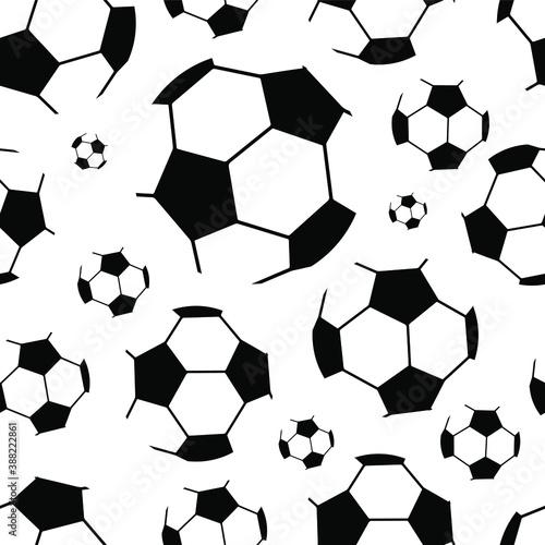 pattern with soccer balls. 