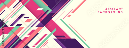 Abstract futuristic background with colorful lines. Vector illustration.