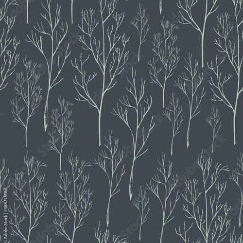 Dry Brunches Seamless Pattern