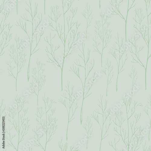 Dry Brunches Seamless Pattern