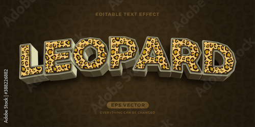 Leopard text effect