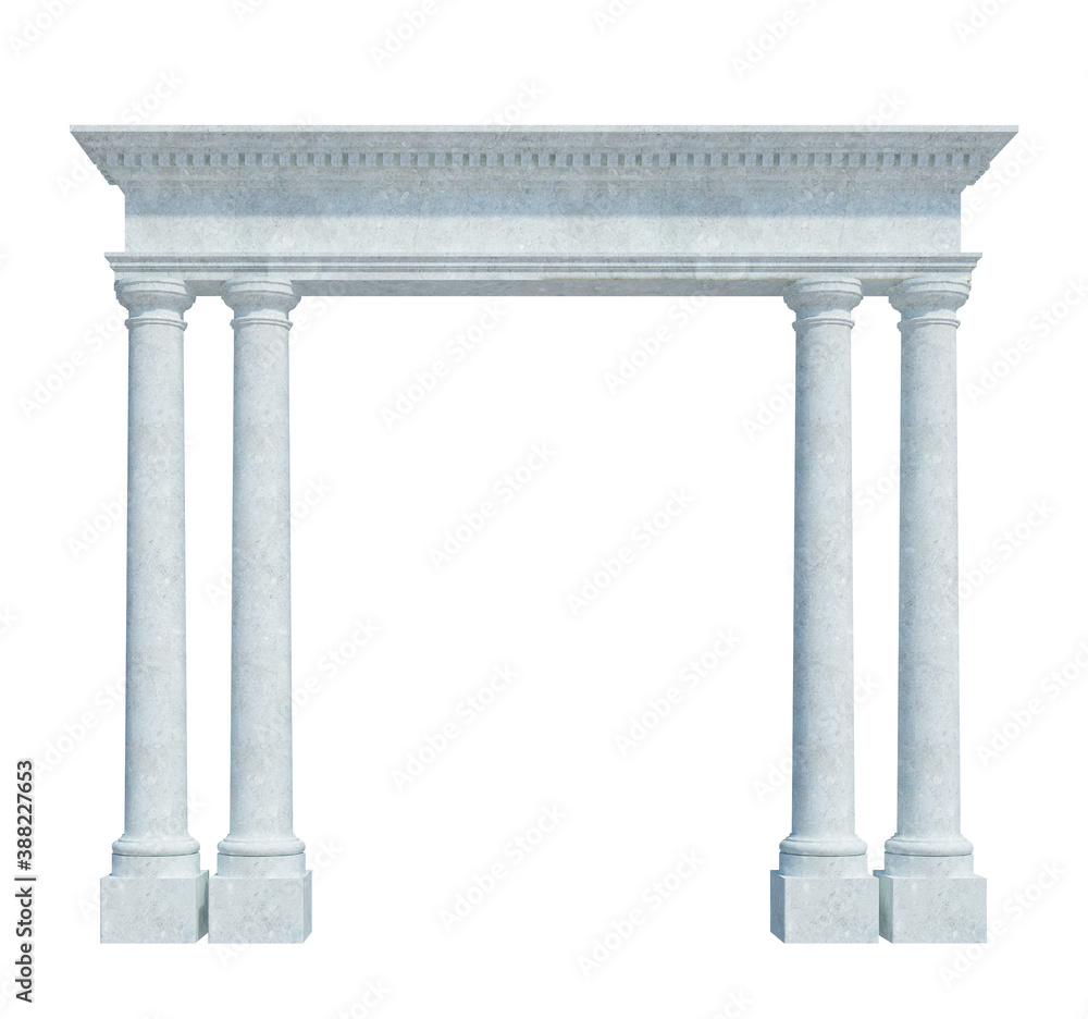 3d Render Building Structure On White 3d Render Building Structure On White