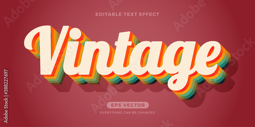 Vintage text effect