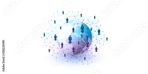 Networks - Business Connections - Social Media Concept Design photo