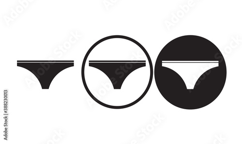 panties underware icon set. 
Collection of high quality black 
outline logo for web site design and mobile dark mode apps.
Vector illustration on a white background