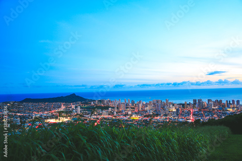 Tantalus Lookout, Puu Ualakaa State Park, Honolulu, Oahu, Hawaii 