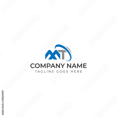 MT Letters initials logo.