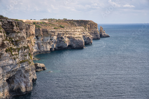 Hal Far cliffs in Malta