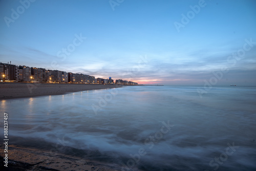 Sunset beach Blankenberge Belgium © Nicolas