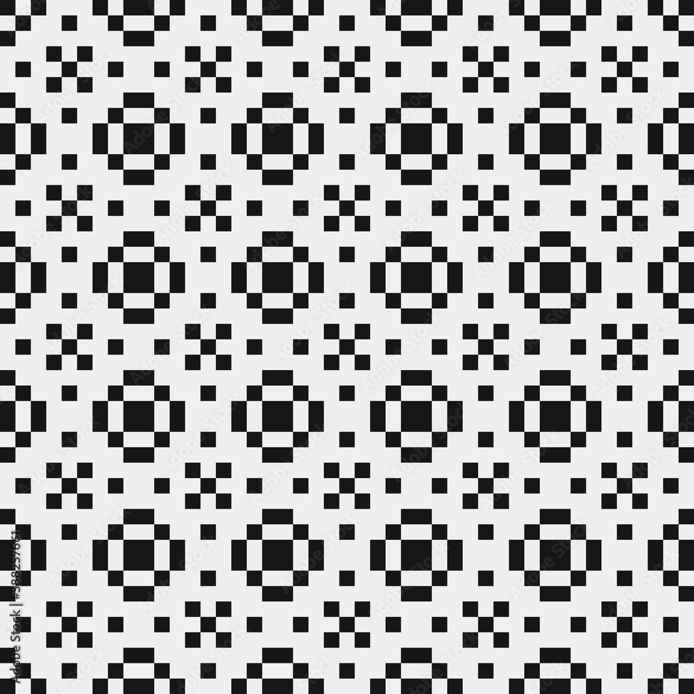 Abstract Cross Pattern Dots Logo generative computational art illustration