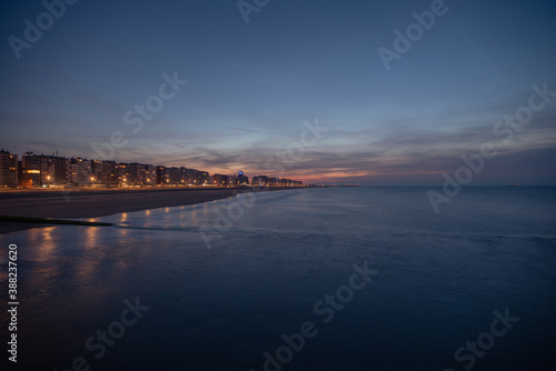 Sunset beach Blankenberge Belgium © Nicolas