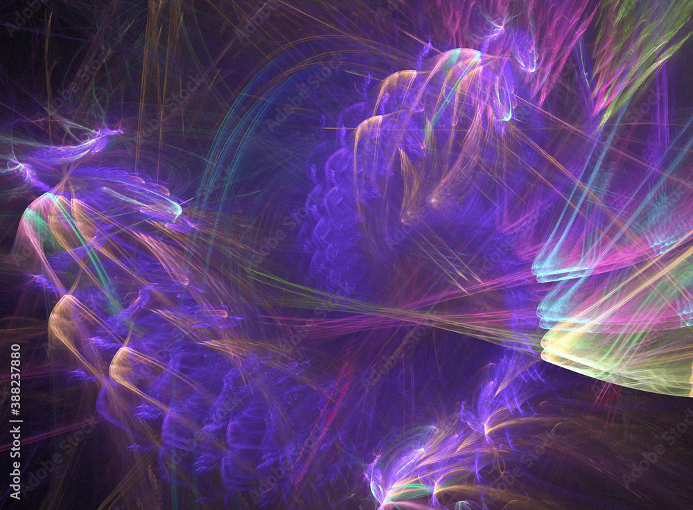 Obraz premium fractal on black