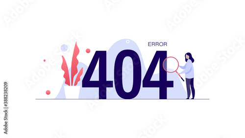 Vector illustration of 404 error page not found