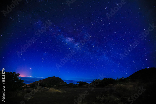 Starry Milky Way at Mauna Kea  Big island  Hawaii