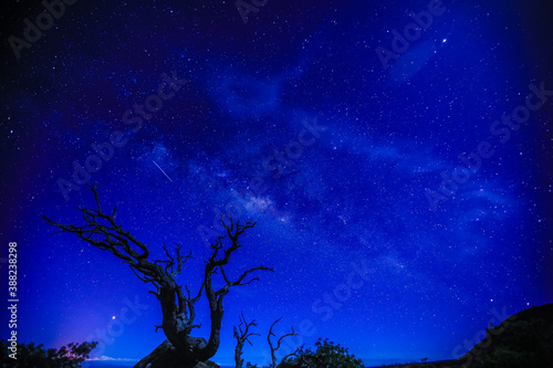 Fototapeta Naklejka Na Ścianę i Meble -  Starry Milky Way at Mauna Kea, Big island, Hawaii