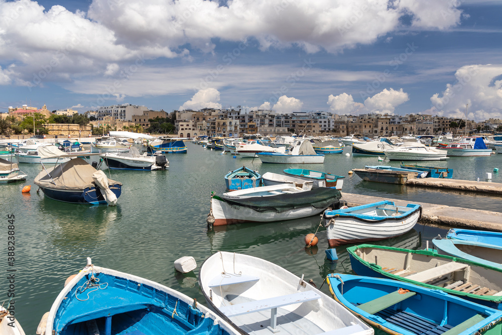 Marsaskala, coastal fisherman´s town in Malta.