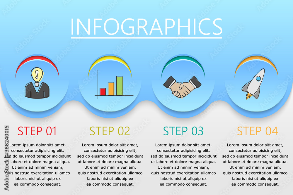Vector abstract illustration. Infographics. Vector abstract illustration. Infographics.
