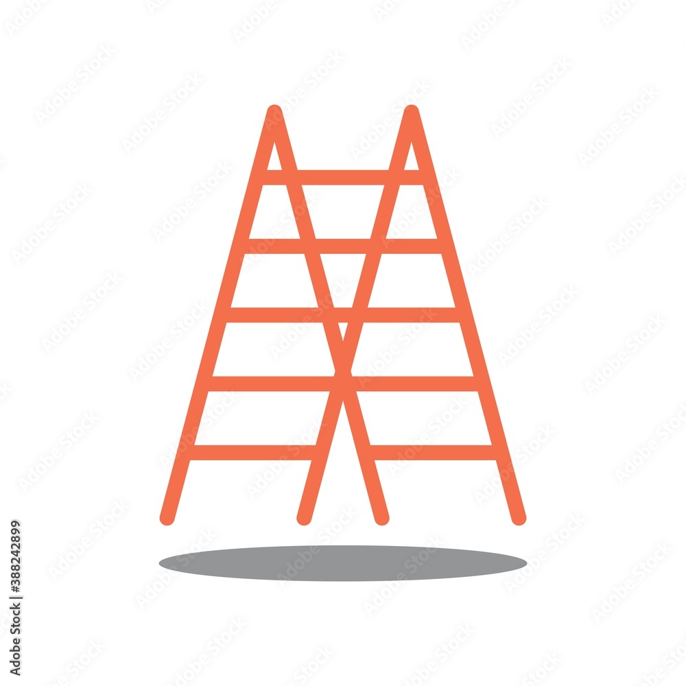 Step Ladder Flat Icon Vector Logo Template Illustration Step Ladder Flat Icon Vector Logo Template Illustration
