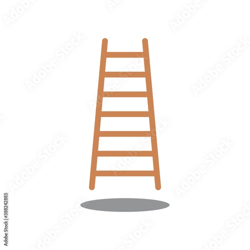 Step Ladder Flat Icon Vector Logo Template Illustration