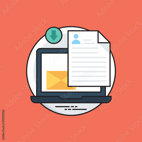 
An offer letter pinned with laptop screen showing notion of staff recruiting 
