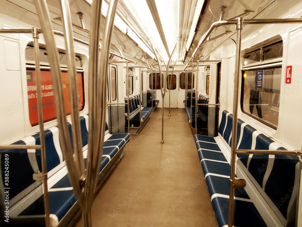 Fototapeta premium Underground metro interior