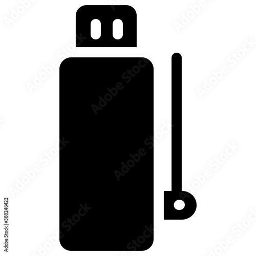 
 A flat icon design of wifi usb adapter
